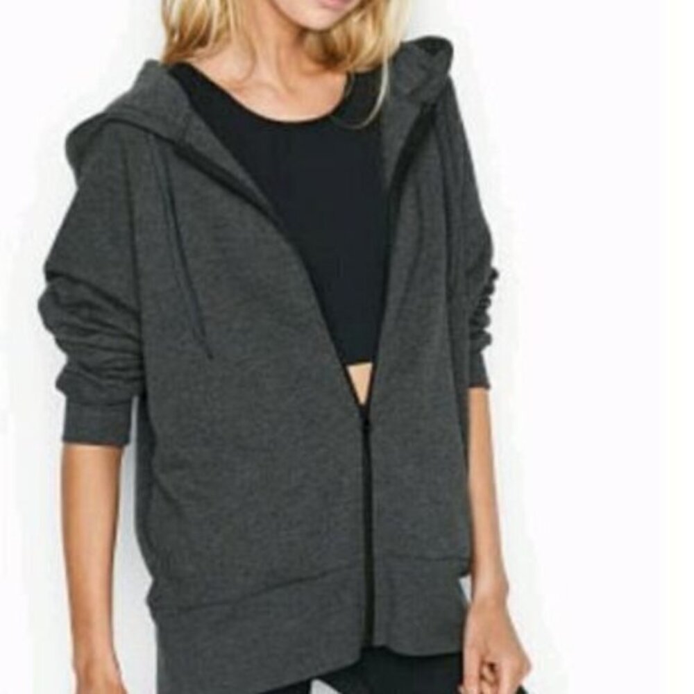 Victorias Secret Hoodie XS Charcoal Jacket Sweate
